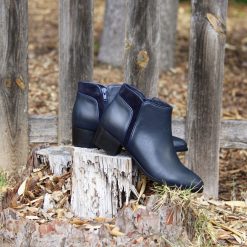 Bottines & Bottes | JULES & JENN Bottines Moyen Talon Cuir Bleu Bleu Marine