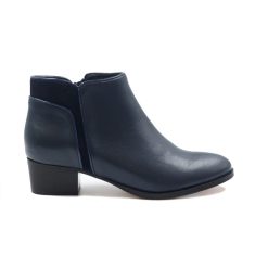 Bottines & Bottes | JULES & JENN Bottines Moyen Talon Cuir Bleu Bleu Marine