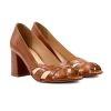 Escarpins | JULES & JENN Escarpins Decoupe Cuir Camel