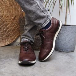 Baskets | JULES & JENN Sneakers Cuir Marron