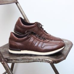 Baskets | JULES & JENN Sneakers Cuir Marron