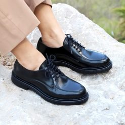 Mocassins & Derbies | JULES & JENN Derbies Cuir Brillant Noir