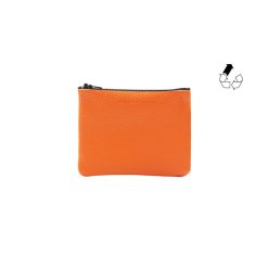 Petite Maroquinerie | JULES & JENN Pochette Cuir Graine Upcycle Petit Modele Orange