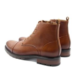 Boots | JULES & JENN Ranger Boots Cuir Graine Camel