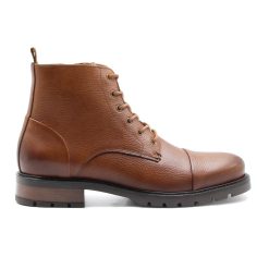 Boots | JULES & JENN Ranger Boots Cuir Graine Camel