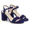 Sandales | JULES & JENN Sandales A Talon Cuir Daim Bleu