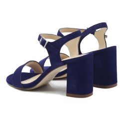 Sandales | JULES & JENN Sandales A Talon Cuir Daim Bleu