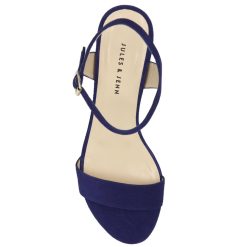 Sandales | JULES & JENN Sandales A Talon Cuir Daim Bleu