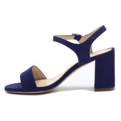 Sandales | JULES & JENN Sandales A Talon Cuir Daim Bleu