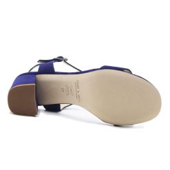 Sandales | JULES & JENN Sandales A Talon Cuir Daim Bleu