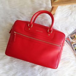 Sacs A Main | JULES & JENN Sacoche Cuir Grave Rouge