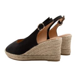 Sandales | JULES & JENN Espadrilles Slingback Recyclees Es Noir