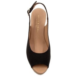 Sandales | JULES & JENN Espadrilles Slingback Recyclees Es Noir