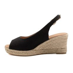 Sandales | JULES & JENN Espadrilles Slingback Recyclees Es Noir