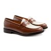 Mocassins & Derbies | JULES & JENN Mocassins Cuir Blanc Cognac