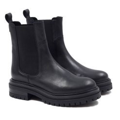 Bottines & Bottes | JULES & JENN Bottines Chelsea Crantees Cuir Noir