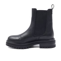 Bottines & Bottes | JULES & JENN Bottines Chelsea Crantees Cuir Noir