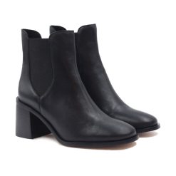 Bottines & Bottes | JULES & JENN Bottines Chelsea Talon Cuir Noir