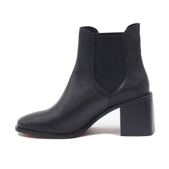 Bottines & Bottes | JULES & JENN Bottines Chelsea Talon Cuir Noir