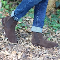 Boots | JULES & JENN Chelsea Boots Cuir Daim Marron