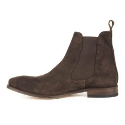 Boots | JULES & JENN Chelsea Boots Cuir Daim Marron