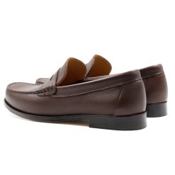 Mocassins | JULES & JENN Mocassins Urbains Cuir Graine Marron