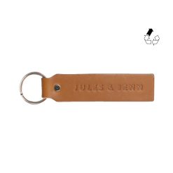 Petite Maroquinerie | JULES & JENN Porte-Cles Grave Cuir Upcycle Camel