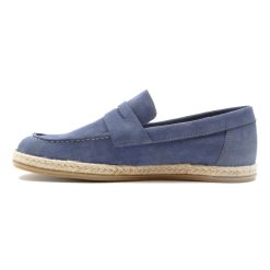 Mocassins | JULES & JENN Mocassins Espadrilles Cuir Bleu