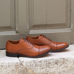 Richelieus & Derbies | JULES & JENN Richelieu Oxford Cuir Marron Cognac