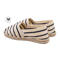 Espadrilles | JULES & JENN Espadrilles Toile Coton Blanc Bleu Blanc/Bleu