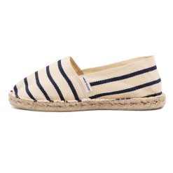 Espadrilles | JULES & JENN Espadrilles Toile Coton Blanc Bleu Blanc/Bleu