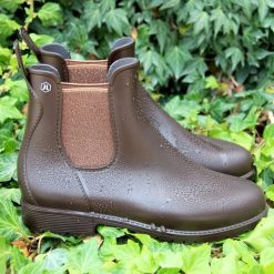 Bottines & Bottes | JULES & JENN Bottines De Pluie Marron Bronze Marron/Bronze