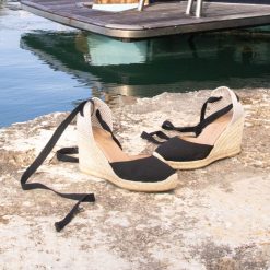 Sandales | JULES & JENN Espadrilles Compensees Recyclees Noir