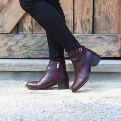 Bottines & Bottes | JULES & JENN Bottines Cavalieres Cuir Bordeaux