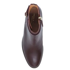 Bottines & Bottes | JULES & JENN Bottines Cavalieres Cuir Bordeaux