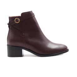 Bottines & Bottes | JULES & JENN Bottines Cavalieres Cuir Bordeaux