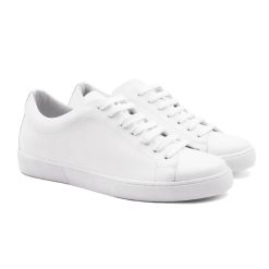 Baskets | JULES & JENN Tennis Lacet Cuir Blanc