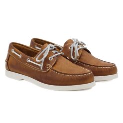 Chaussures Bateau | JULES & JENN Chaussures Bateau Cuir Cognac