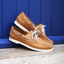 Chaussures Bateau | JULES & JENN Chaussures Bateau Cuir Cognac