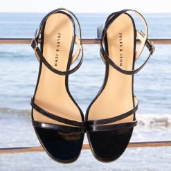 Sandales | JULES & JENN Sandales Talon Epurees Cuir Noir