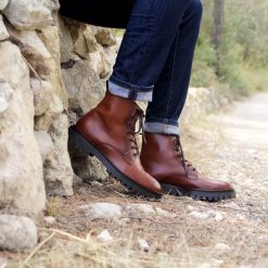 Boots | JULES & JENN Boots A Lacet Crantees Cuir Cognac