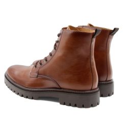 Boots | JULES & JENN Boots A Lacet Crantees Cuir Cognac