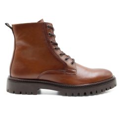 Boots | JULES & JENN Boots A Lacet Crantees Cuir Cognac