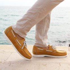 Chaussures Bateau | JULES & JENN Chaussures Bateau Cuir Jaune