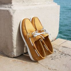 Chaussures Bateau | JULES & JENN Chaussures Bateau Cuir Jaune