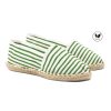 Espadrilles | JULES & JENN Espadrilles Toile Coton Vert Dore Vert/Dore