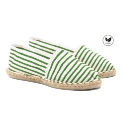 Espadrilles | JULES & JENN Espadrilles Toile Coton Vert Dore Vert/Dore