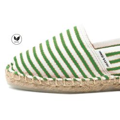 Espadrilles | JULES & JENN Espadrilles Toile Coton Vert Dore Vert/Dore