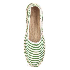 Espadrilles | JULES & JENN Espadrilles Toile Coton Vert Dore Vert/Dore