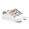 Baskets | JULES & JENN Baskets Scratch Cuir Blanc Dore Blanc/Dore